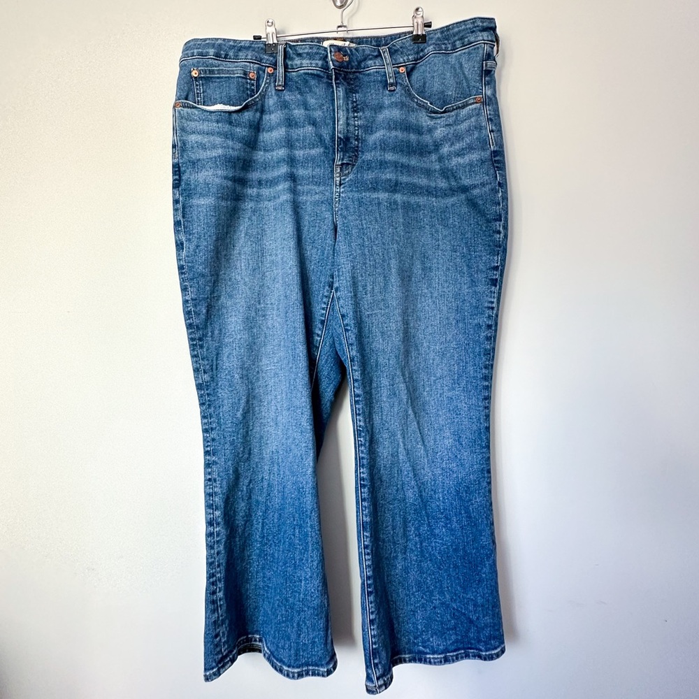 Madewell Cali Demi-Boot Medium Wash Denim - Picture 2 of 7